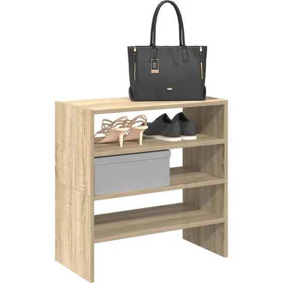vidaXL Skostativer Stabelbare 2 stk. 60x30x30,5 cm Sonoma-Eg
