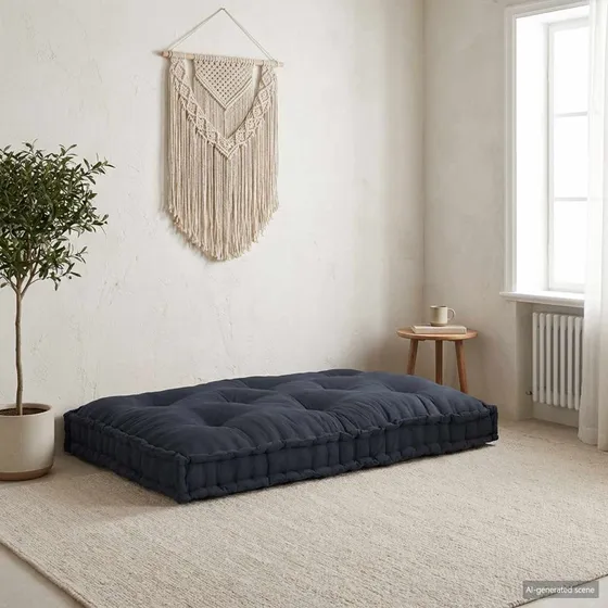 vidaXL Palle Sofa Pude Antracit 120x80x12 cm Stof
