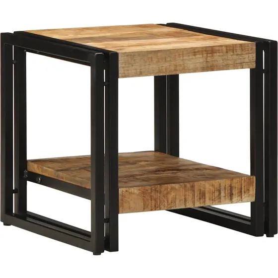vidaXL Sofabord Brun 40x40x38 cm i Massivt Mangotræ