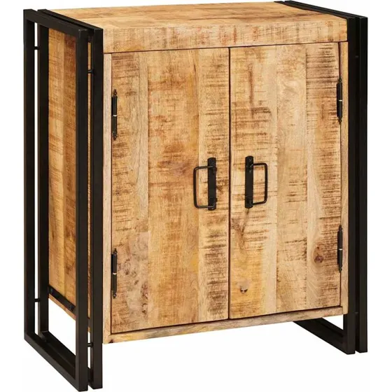 vidaXL Natskab Brun 66 x 35 x 76 cm Rå Mango Træ