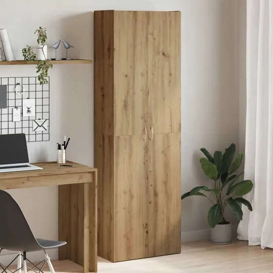 vidaXL Skab 60x32x190 cm Konstrueret Træ Hvid