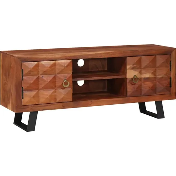 vidaXL TV-skab i akacietræ, honningbrunt, 112 x 30 x 48 cm