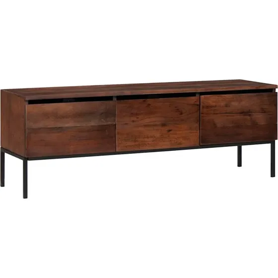 vidaXL TV-skab i akacietræ, honningbrunt, 110 x 30 x 36 cm