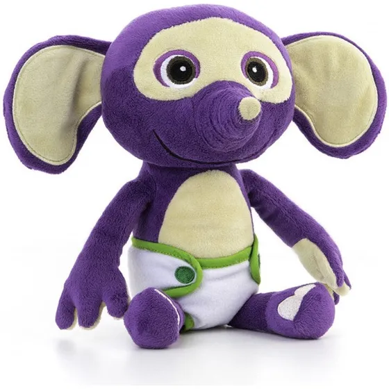 Fantus Bamse 35 cm – lilla, økologisk tøjdyr