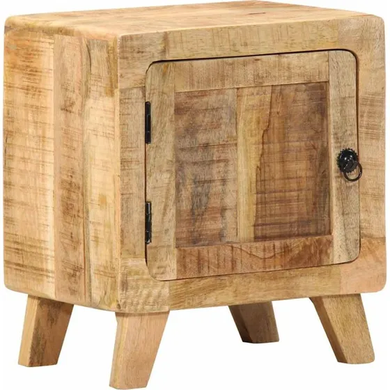 vidaXL Sengebord 40x32x46 cm i massivt ru mangotræ