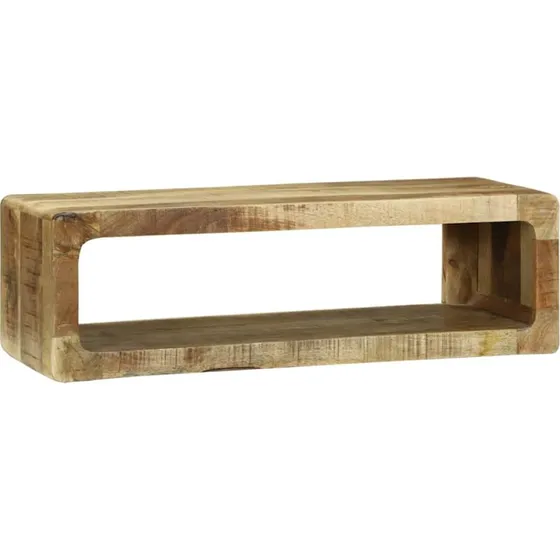 vidaXL TV-skab med hylde Brun 80 x 30 x 25 cm, massivt mangotræ