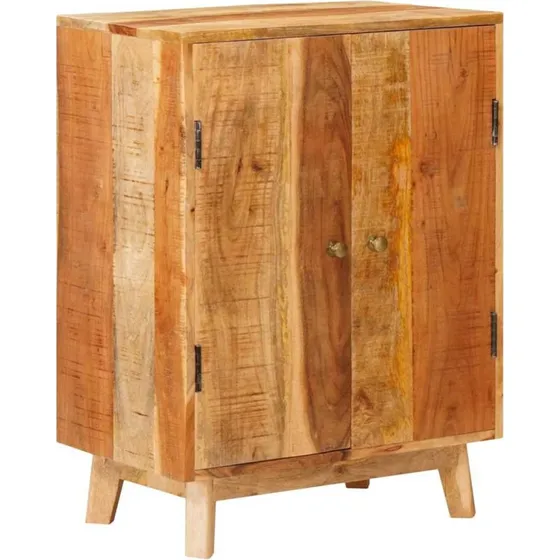 vidaXL Opbevaringsskabe med dør Brun 55x35x75 cm, massivt mangotræ