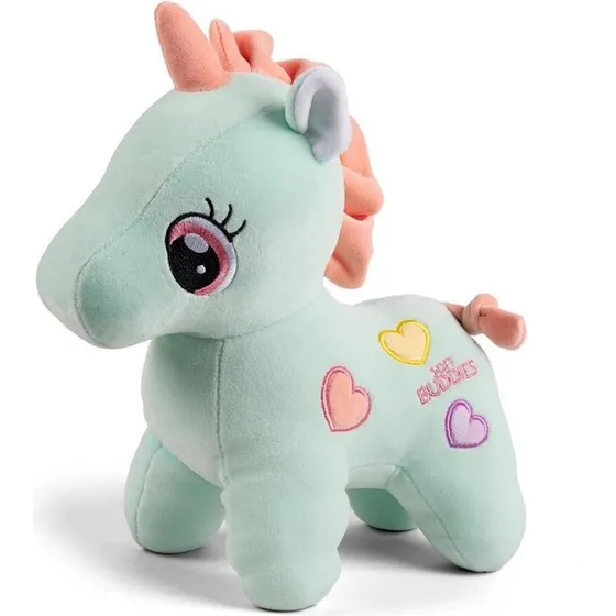 Soft Buddies Enhjørning 25 cm – Grøn med hjerter