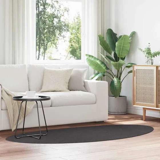 vidaXL HUARTE Antracit 100 x 200 cm Tæppe, Polyester
