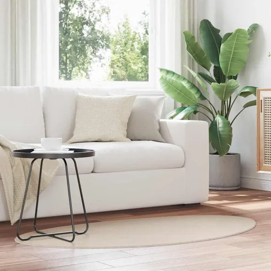 vidaXL HUARTE Beige Tæppe 80 x 150 cm Polyester