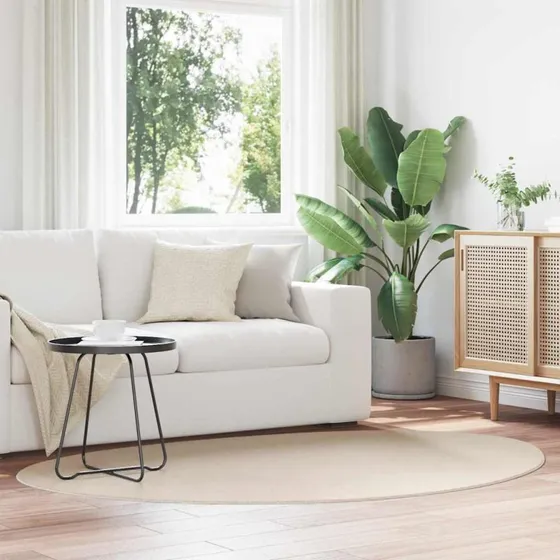 vidaXL HUARTE Beige Tæppe 140 x 200 cm Polyester