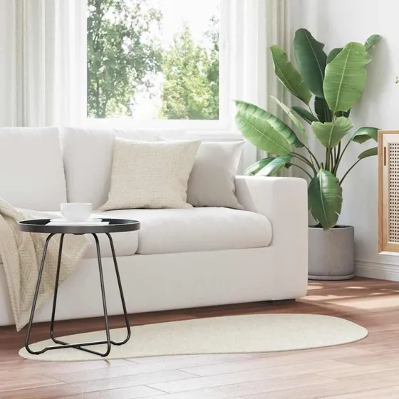 vidaXL HUARTE Creme Tæppe 80 x 150 cm Polyester