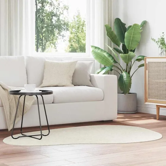vidaXL HUARTE Creme Tæppe 120 x 170 cm Polyester