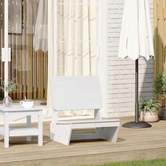 vidaXL Havestol 60x64x70,5 cm i massivt fyrretræ, hvid