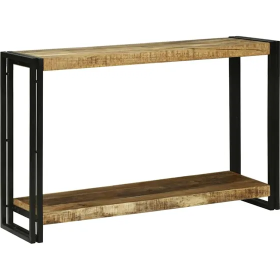 vidaXL Konsolbord Brun 120 x 33 x 75 cm Massivt Mangotræ