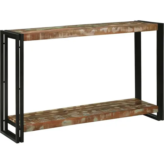 vidaXL Konsolbord 120 x 33 x 75 cm Flerfarvet Genbrugs Træ
