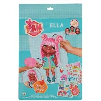 IAM Magnetisk Påklædningsdukke Ella – 50+ magneter, 6 størrelser