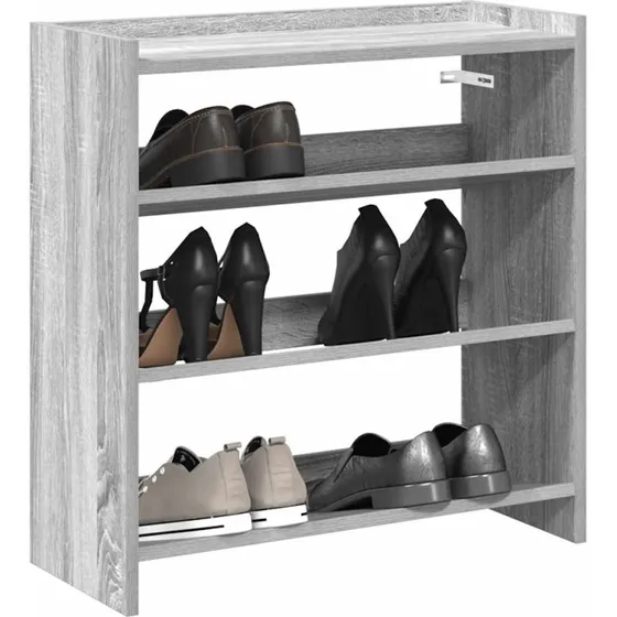 vidaXL Skoreol 60x25x62 cm Grå Sonoma-Eg Konstrueret Træ