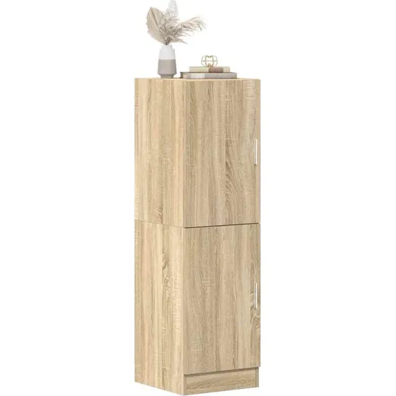 vidaXL Køkkenskab 38x41,5x131,5 cm Røget Egetræsfarve