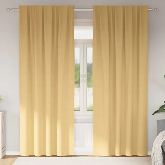 vidaXL Mørklægningsgardiner 245 x 140 cm Beige