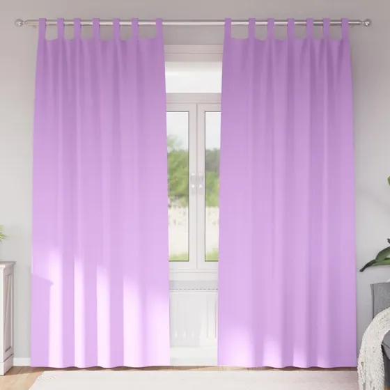 vidaXL Mørklægningsgardiner Lilla 260 x 140 cm med Ringe