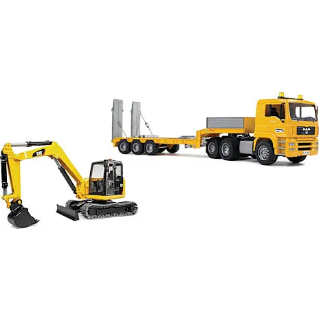 Bruder MAN lastbil med mini-graver – fra 3 år