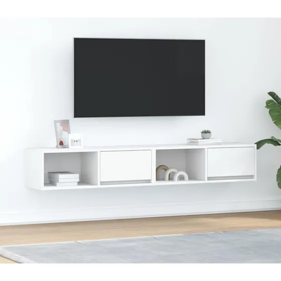 vidaXL tv-borde 2 stk. 80x31x25,5 cm konstrueret træ hvid