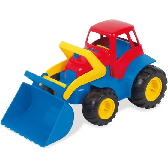 Dantoy traktor med grab og gummihjul, 30 cm