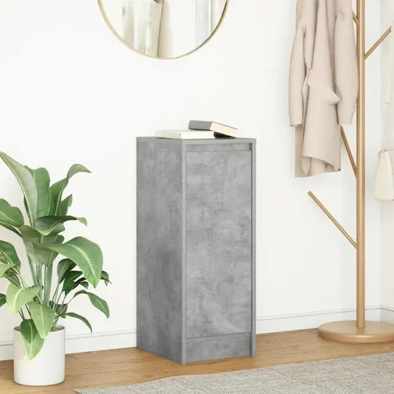 vidaXL Skænk 29,5x34x76 cm Konstrueret Træ Betongrå