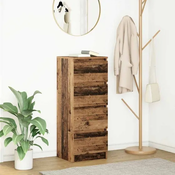 vidaXL Skænk 37,5x35x99 cm Konstrueret Træ Antikt Træ