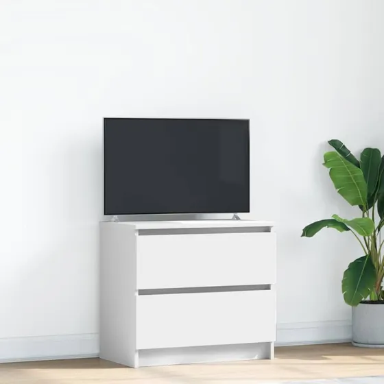vidaXL tv-bord 60x35x54 cm konstrueret træ hvid