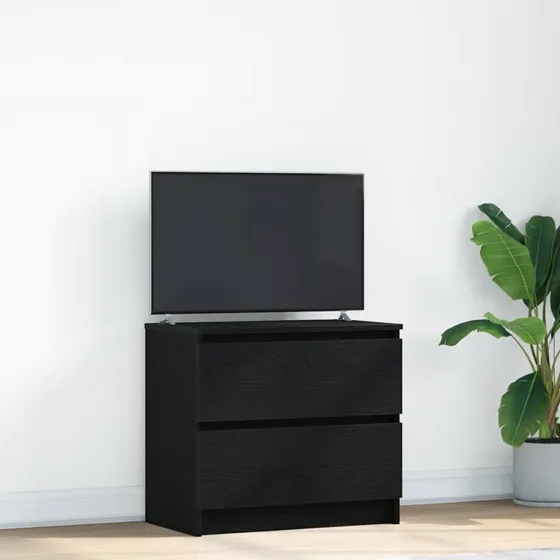 vidaXL tv-bord 60x35x54 cm konstrueret træ sort