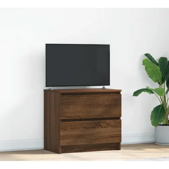 vidaXL tv-bord 60x35x54 cm konstrueret træ brun