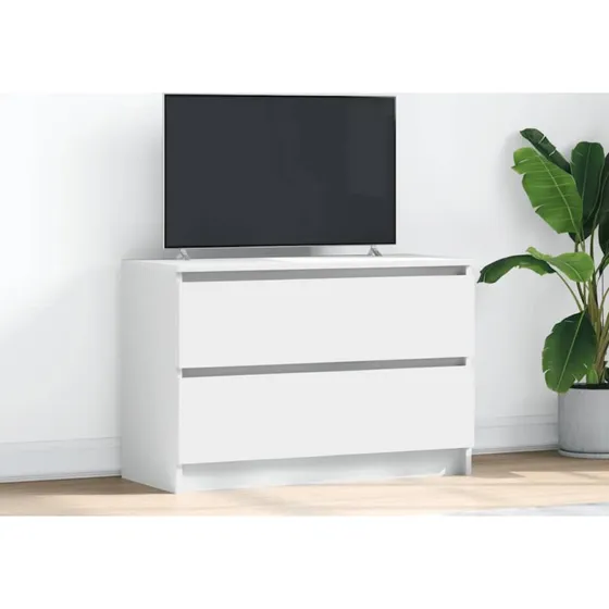 vidaXL tv-bord 80x35x54 cm konstrueret træ hvid
