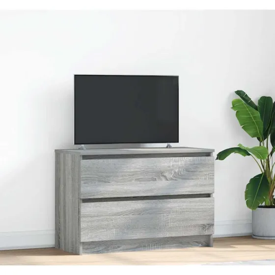 vidaXL tv-bord 80x35x54 cm konstrueret træ grå sonoma-eg