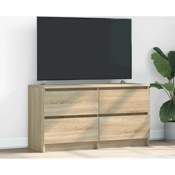 vidaXL tv-bord 100x35x54 cm konstrueret træ sonoma-eg