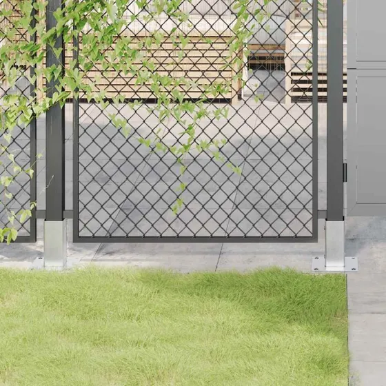 vidaXL Stolpefødder 71x71 mm, 12 stk., galvaniseret stål