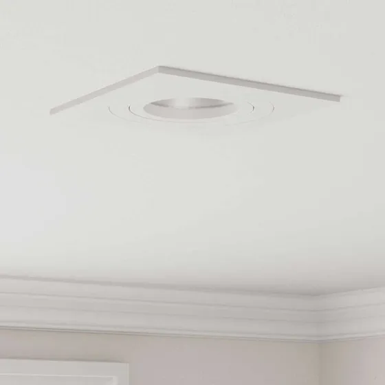 vidaXL Spotlight 24 stk Hvid 9 x 9 x 2 cm Aluminium