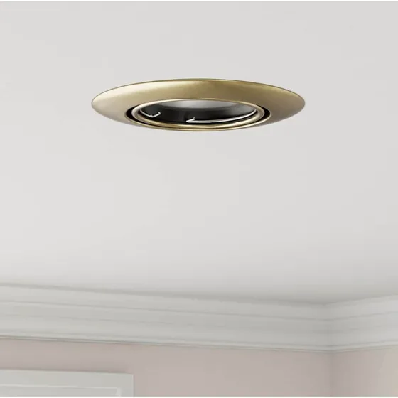 vidaXL 24 stk Messing Indbyggede Spotlights 9 x 9 cm