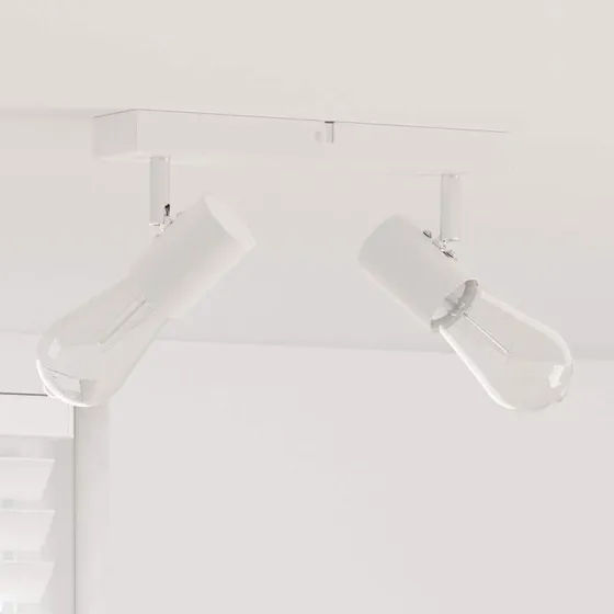vidaXL Loftsspot Hvid 26 x 6,5 x 11,5 cm Stål