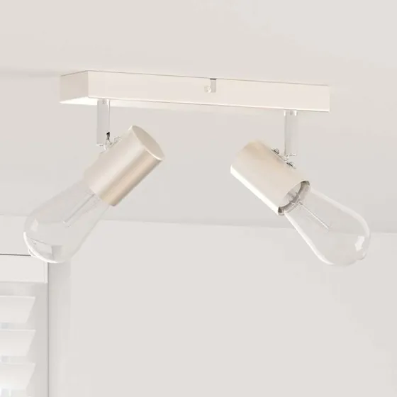 vidaXL Loftsspot Børstet Nikkel 26 x 6,5 x 11,5 cm Stål