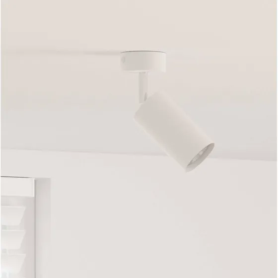 vidaXL Loftsspot Hvid 6x6x16,5 cm Stål
