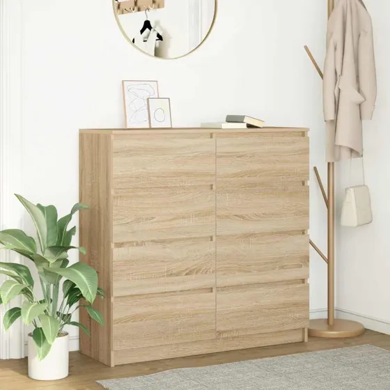 vidaXL Skænk 100x35x99 cm Konstrueret Træ Sonoma-Eg