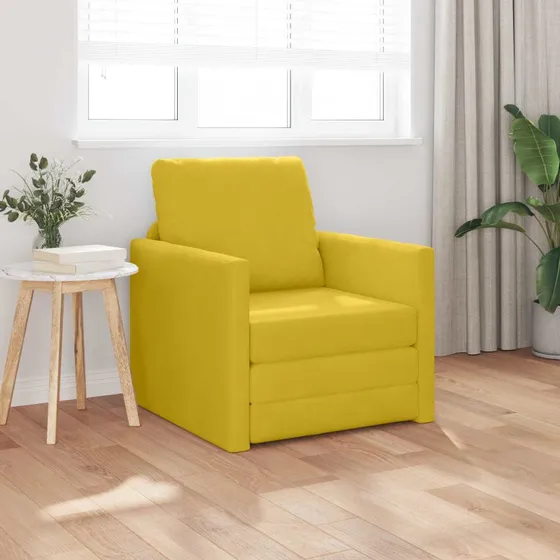 vidaXL Sovesofa Mørk Gul 74 x 77 x 81 cm Fløjl