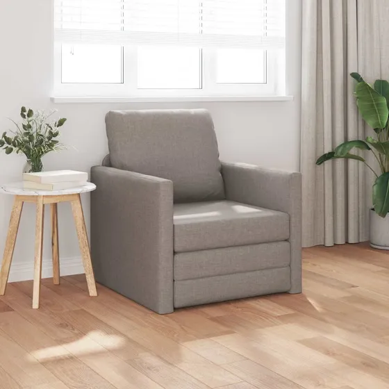 vidaXL Sovesofa Gråbrun 74x77x81 cm Stof