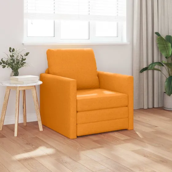 vidaXL Sovesofa Mørk Gul 74 x 77 x 81 cm Stof
