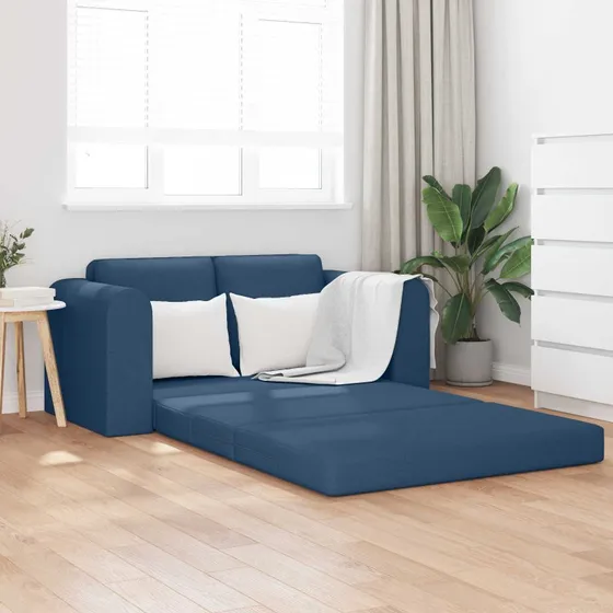 vidaXL Sovesofa 60 cm Blå Stof