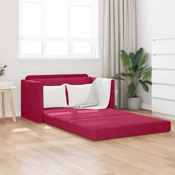 vidaXL Sovesofa Vinrød 124 x 71 x 78 cm Fløjl