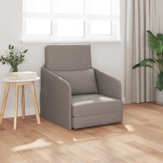 vidaXL Sovesofa Gråbrun 65 x 80 x 83 cm Stof