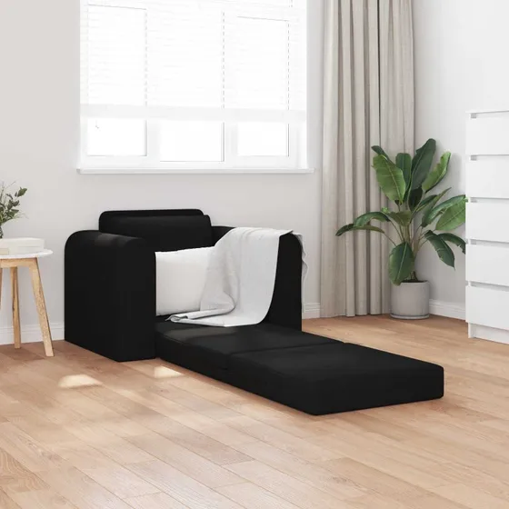 vidaXL Sovesofa Sort 98 x 71 x 83 cm Stof